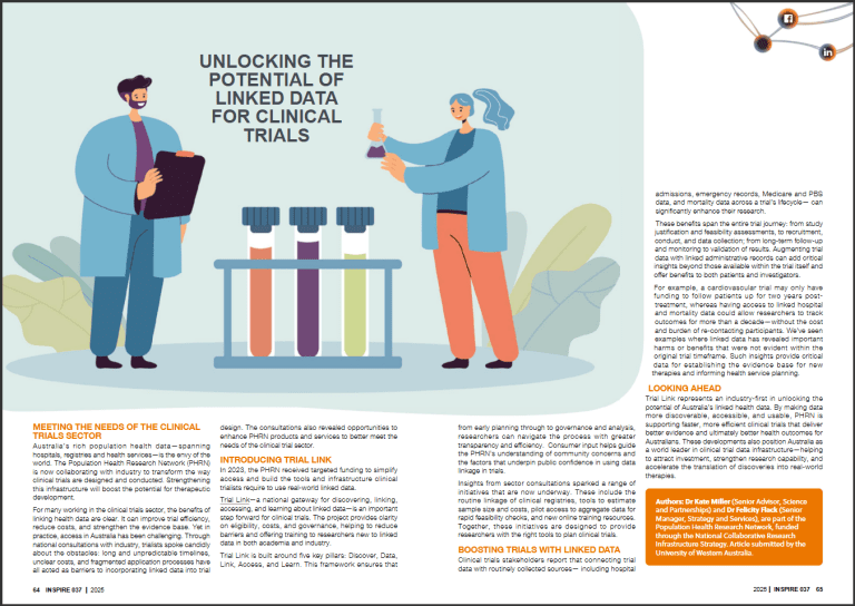 Unlocking linked data potential for clinical trials